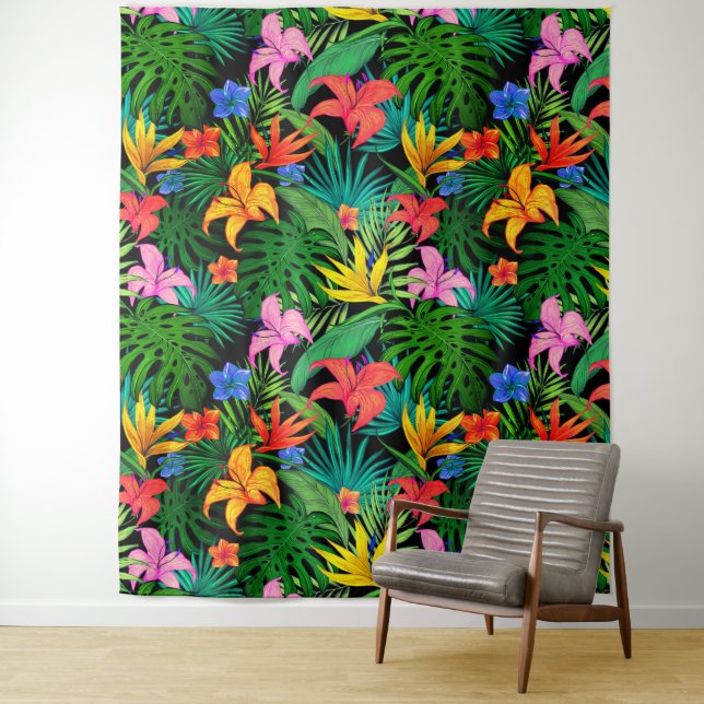 Hawaiian Print Tapestry (In Situ)