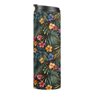 Hawaiian Print Thermal Tumbler