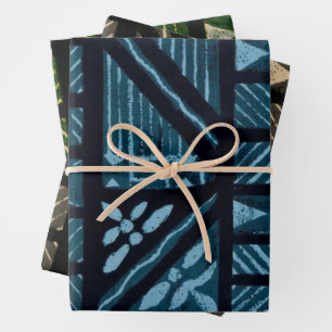 Hawaiian Print Wrapping Paper Sheet