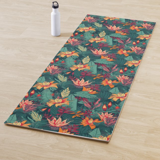 Hawaiian Print Yoga Mat (In Situ)