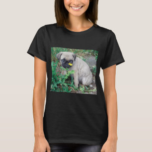 Hawaiian pug lover, state flag artistic dog style T-Shirt