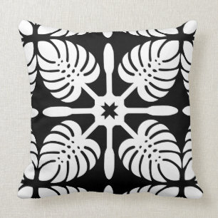 HAWAIIAN QUILT PILLOW- Monstera Cushion
