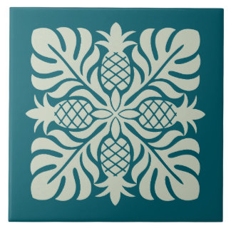 Hawaiian Quilt Pineapple Tile