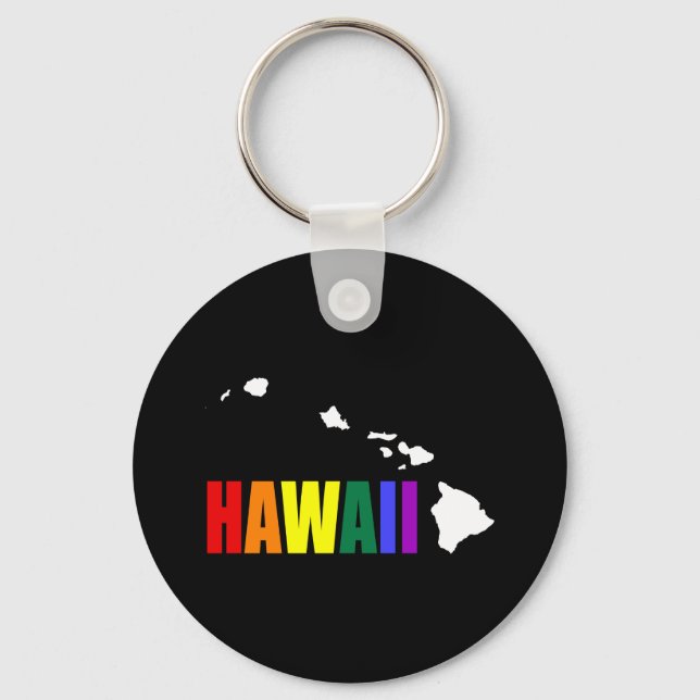 Hawaiian Rainbow 3 Key Ring (Front)