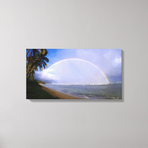 Hawaiian Rainbow Beach Canvas Print