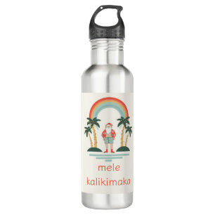 Hawaiian/Rainbow/Palms Santa 710 Ml Water Bottle