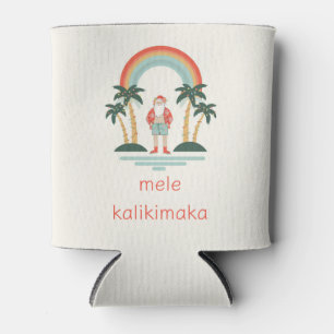 Hawaiian/Rainbow/Palms Santa Can Cooler