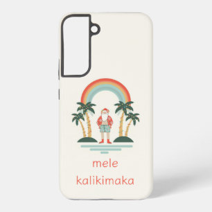 Hawaiian/Rainbow/Palms Santa Samsung Galaxy Case