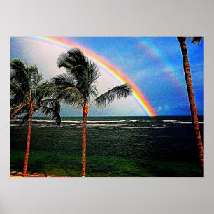 Hawaiian Rainbow Poster
