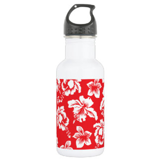 Hawaiian Red Flowers 532 Ml Water Bottle