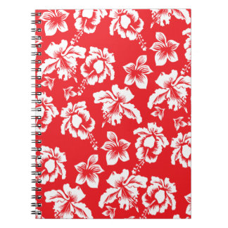 Hawaiian Red Flowers Notebook