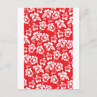 Hawaiian Red Flowers Postcard