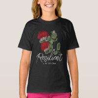 Hawaiian Red Lehua Flower Watercolor Resilience