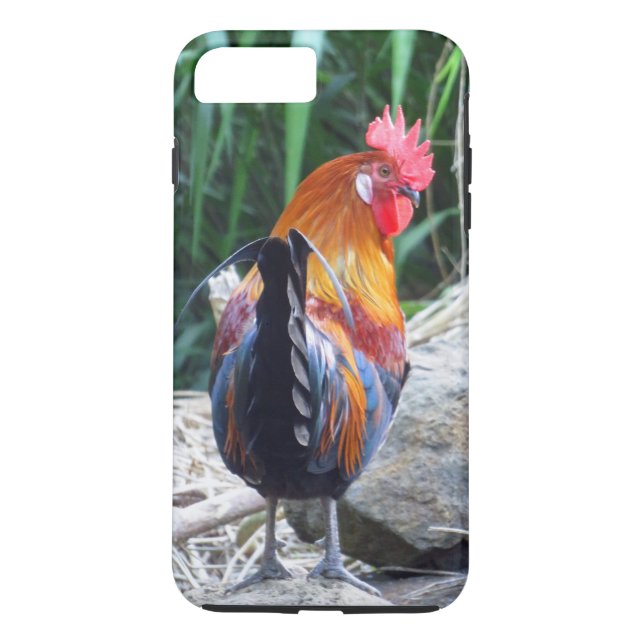 Hawaiian Rooster Case-Mate iPhone Case (Back)