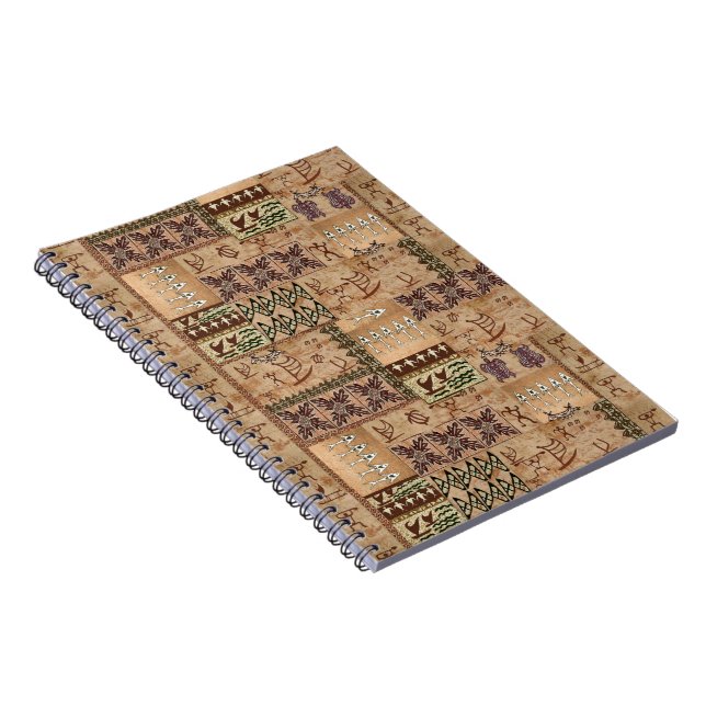 Hawaiian Sailing Canoe Tapa Notebook (Right Side)