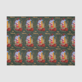 Hawaiian Santa with Surfboard Tissue Paper