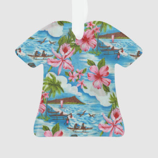 Hawaiian Scenes Aloha Shirt Ornament