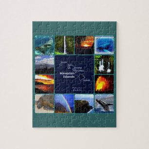 Hawaiian scenes collage jigsaw puzzle