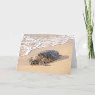 Hawaiian Sea Turtle Card
