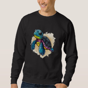 Hawaiian Sea Turtle Hawaii Vacation Beach Summer Sweatshirt