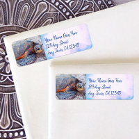 Hawaiian Sea Turtle Honu Photo Custom Address