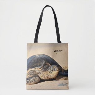Hawaiian Sea Turtle Personalised Tote Bag