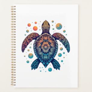 Hawaiian Sea Turtle Tie-Dye Hawaii Vacation Beach Planner