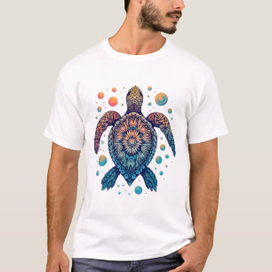 Hawaiian Sea Turtle Tie-Dye Hawaii Vacation Beach T-Shirt