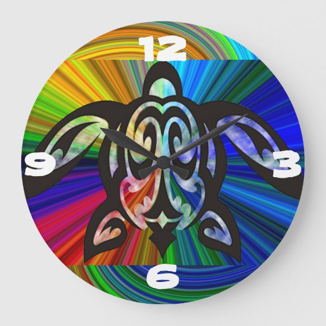 Hawaiian Sea Turtle Wall clock (Front)