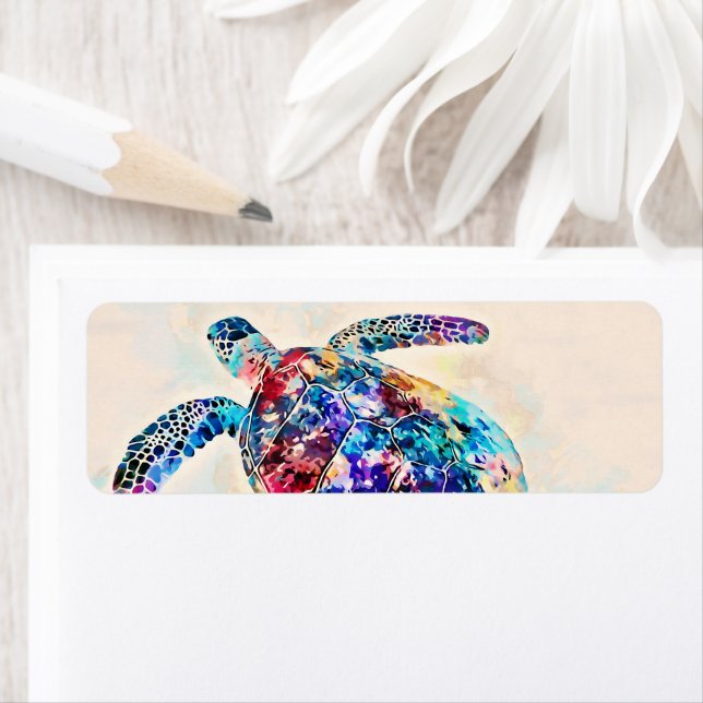 Hawaiian Sea Turtle Watercolor (Insitu)