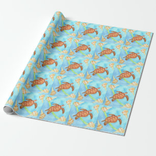 Hawaiian Sea Turtle Wrapping Paper