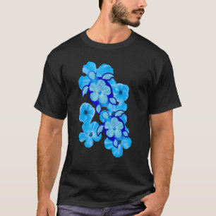 Hawaiian Sea Turtles Hibiscus Flowers T-Shirt