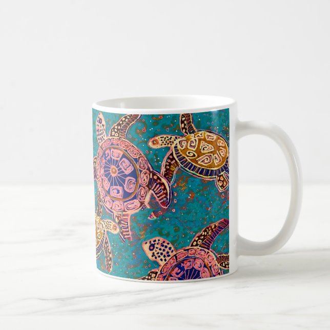 Hawaiian sea turtles mug (Right)