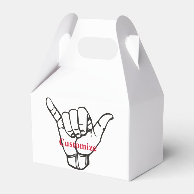 Hawaiian Shaka Brah Wave Thunder_Cove Favour Box (Front Side)