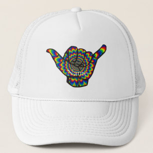 Hawaiian Shaka Psychedelic Thunder_Cove Trucker Hat