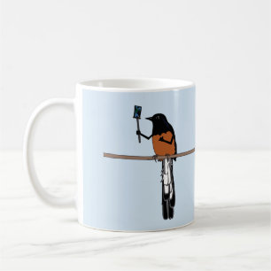 Hawaiian Shama Bird Selfie Coffee Mug