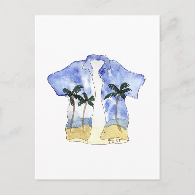 Hawaiian Shirt 1 Postcard (Front)