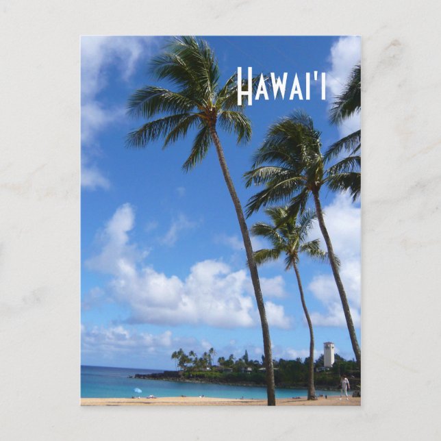Hawai'ian Skyscrapers Postcard (Front)
