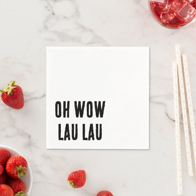 Hawaiian slang pidgin funny paper napkin (Insitu)