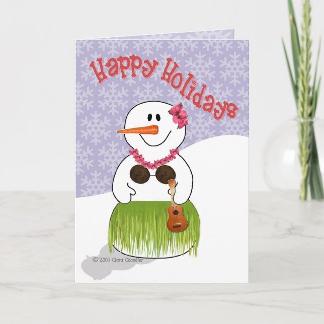 Hawaiian SnowWoman Template (Front)