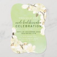 Hawaiian Soft Sun White Flowers Christmas: Green