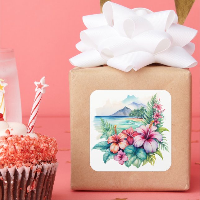 Hawaiian Sticker (Party)