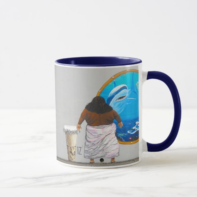 Hawaiian Street Art Israel Mural Mug (Right)
