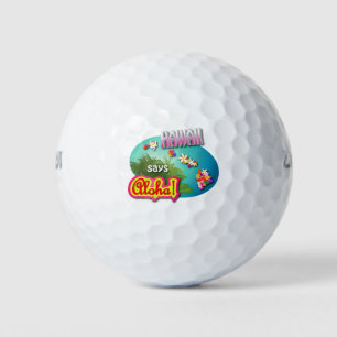 Hawaiian Style Golf Balls
