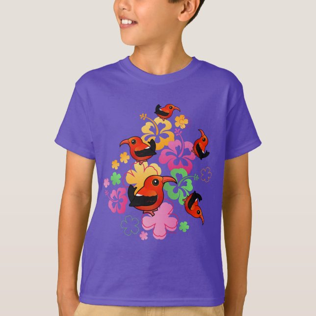 Hawaiian-style 'I'iwi T-Shirt (Front)