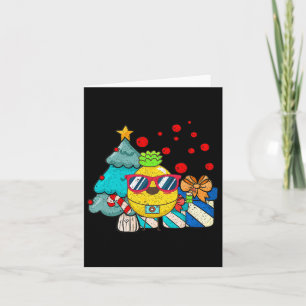 Hawaiian Summer Sungles Pineapple Funny Christmas Card