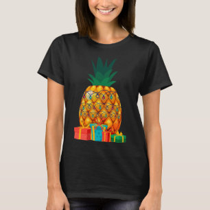 Hawaiian Summer Tropical Fruit Pineapple Christmas T-Shirt