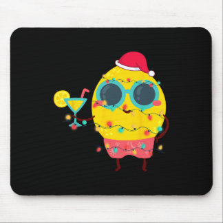 Hawaiian Summer Tropical Xmas Lemon Funny Christma Mouse Mat
