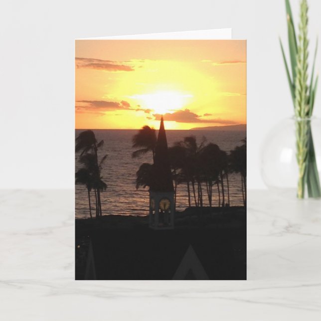 Hawaiian Sunset Card (Front)