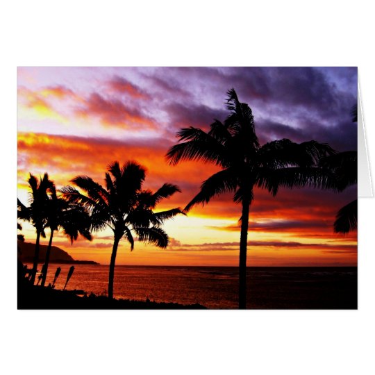 Hawaiian Sunset Card